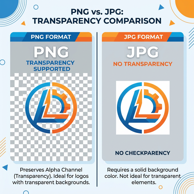 PNG vs JPG transparency comparison